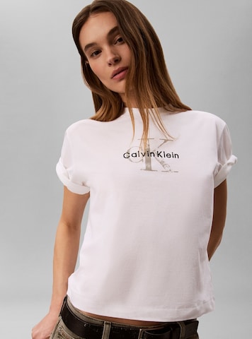 Tricou de la Calvin Klein Jeans pe alb