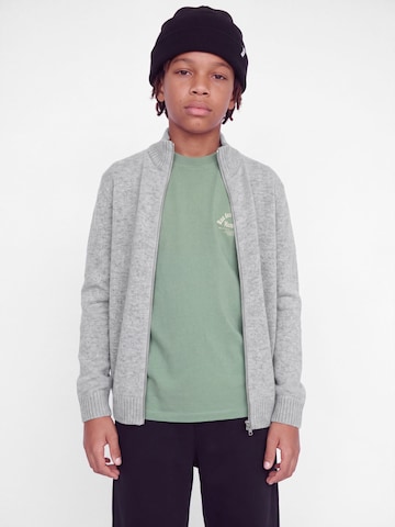 Jack & Jones Junior - Cárdigan 'JJSoho Ollie' en gris: frente