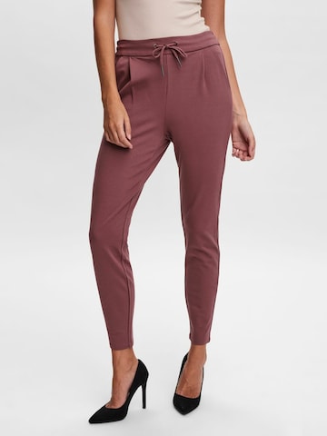 VERO MODA Tapered Bandplooibroek 'VMEva' in Roze: voorkant