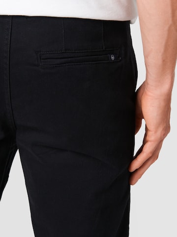 Kronstadt - Slimfit Calças chino 'Daniel' em preto