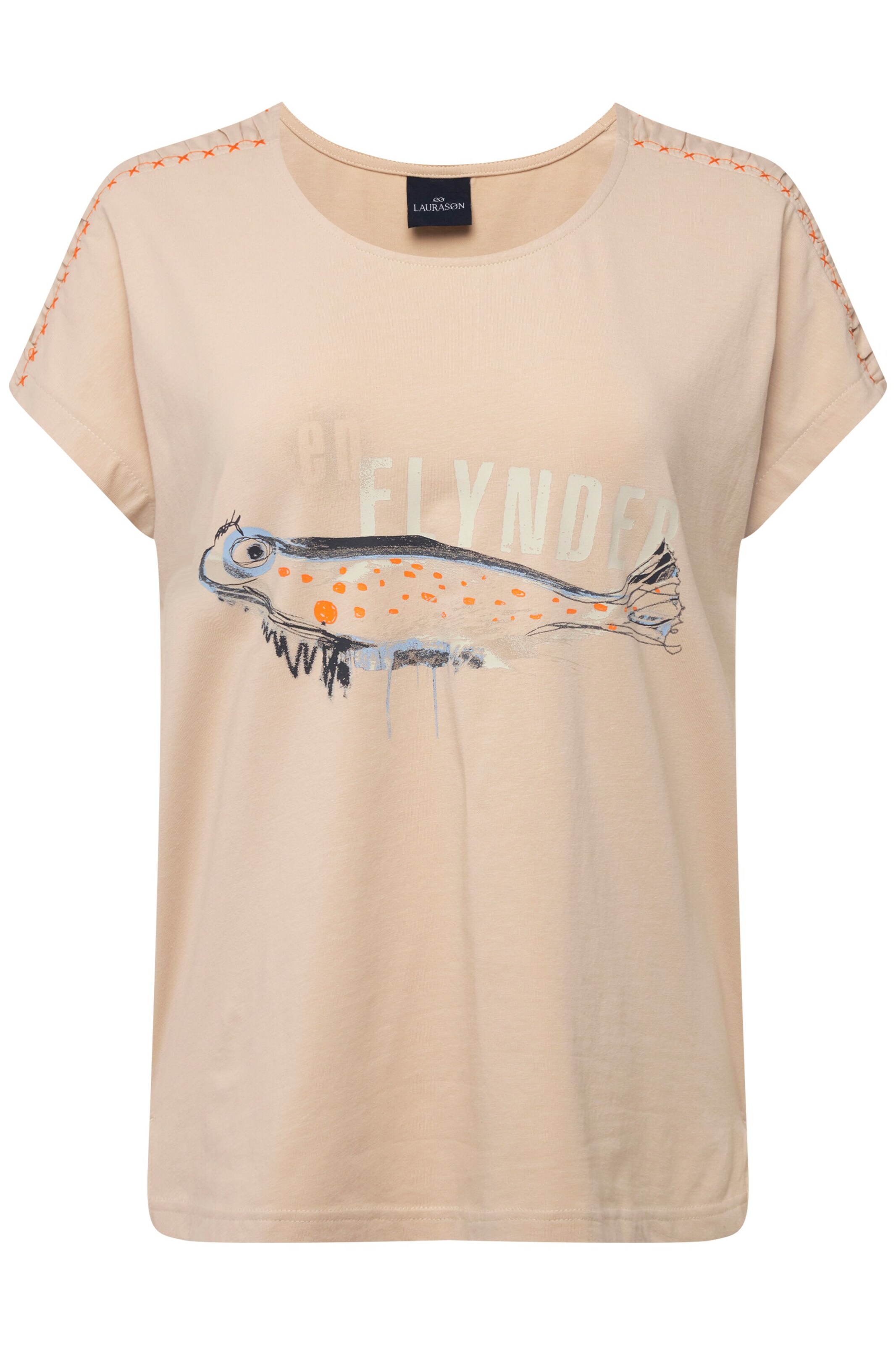 LAURASØN Shirt in Beige: front