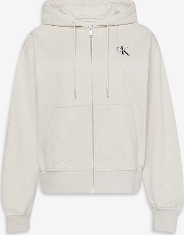 Giacca di felpa di Calvin Klein Jeans in grigio: frontale