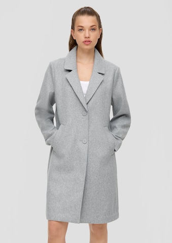 QS Mantel in Grau: Vorderseite