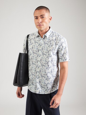 Coupe regular Chemise No Excess en bleu : devant