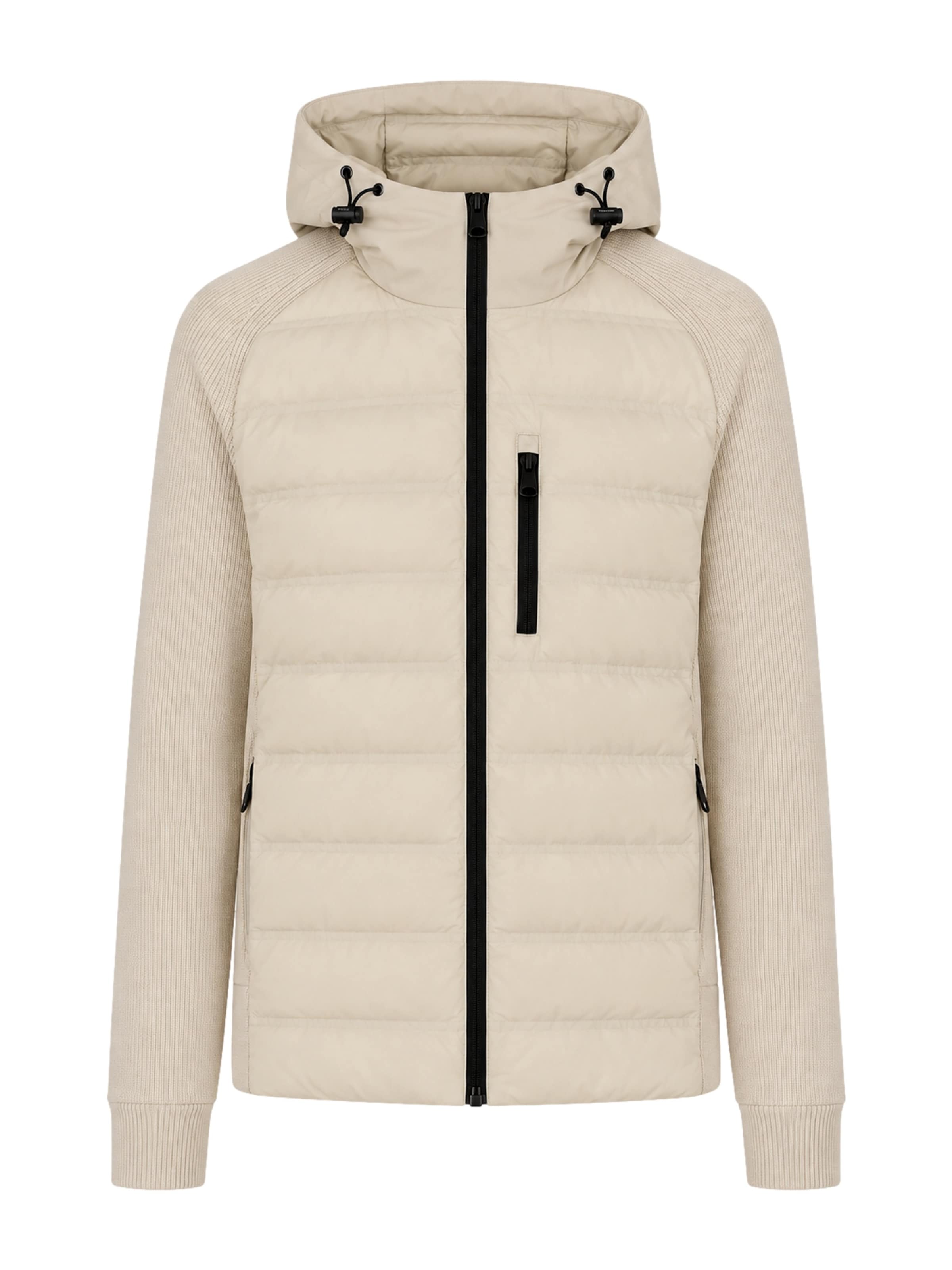 Woolrich Übergangsjacke 'Bering Hybrid' in Beige: Vorderseite