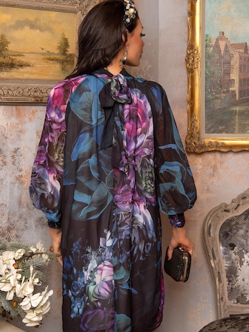 Robe 'DESIGNER - PEONIES' JIORO en mélange de couleurs