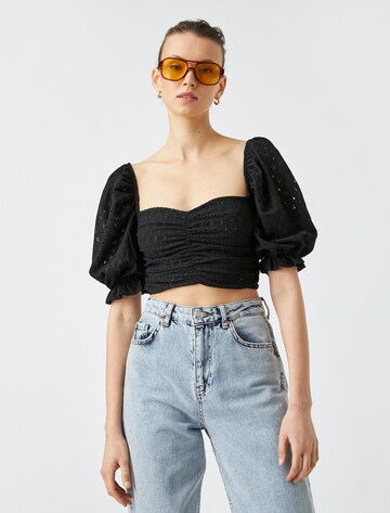 Koton Bluse in Schwarz: Vorderseite