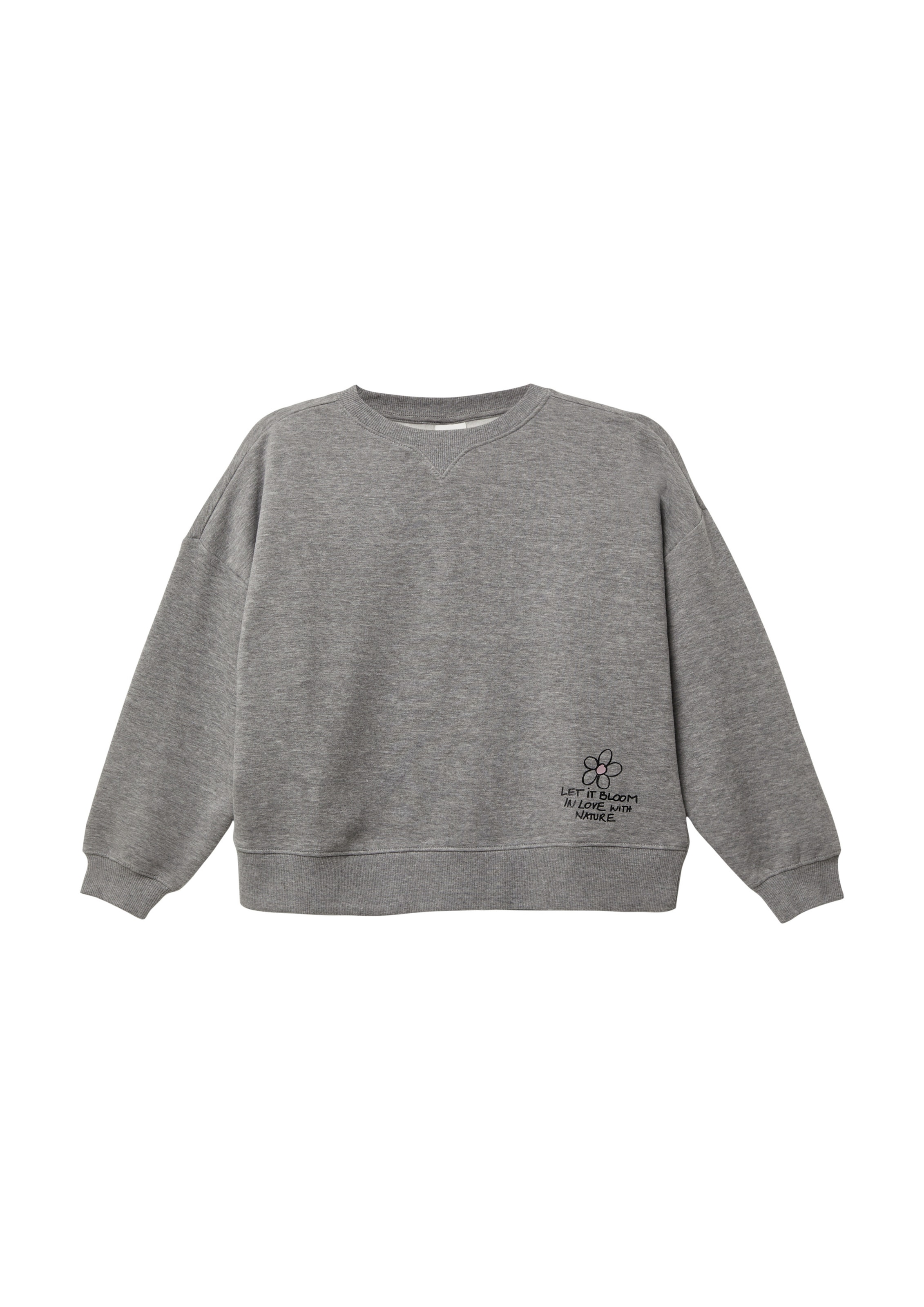 Sweat-shirt s.Oliver en gris : devant
