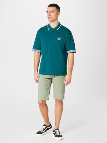 Lindbergh Normální Chino kalhoty – zelená