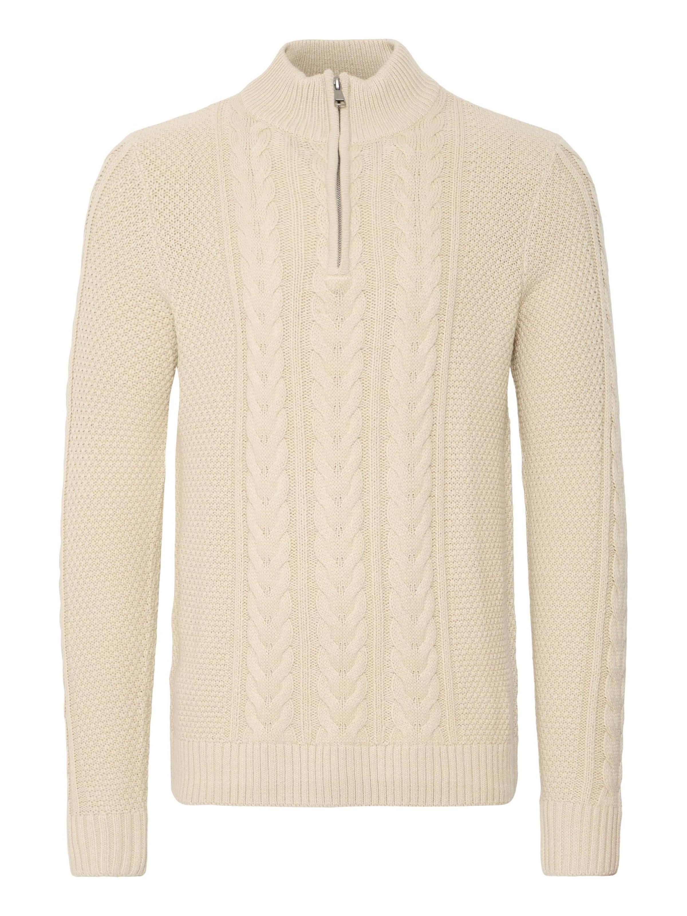 BLEND - Pullover ' BHBASIM ' em bege: frente