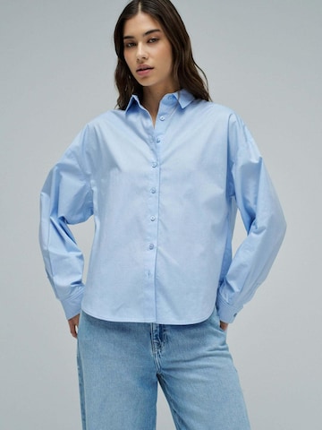 Chemisier 'Oversize Basic' Salsa Jeans en bleu : devant