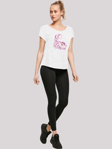 T-shirt 'Disney Alice in Wonderland Cheshire Cat' F4NT4STIC en blanc