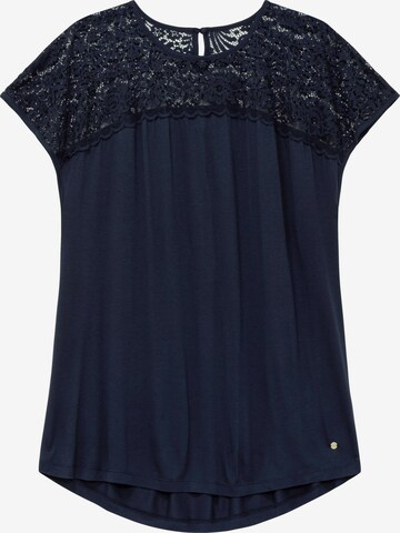 SHEEGO Blouse in Blauw: voorkant