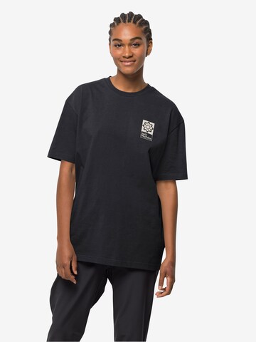 JACK WOLFSKIN T-shirt i svart: framsida