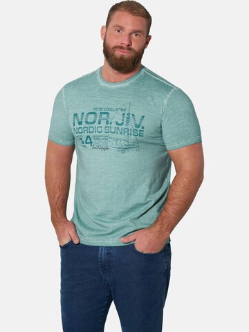 Jan Vanderstorm T-Shirt 'Adritar' in Grün: Vorderseite