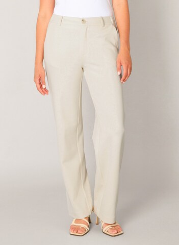 BASE LEVEL Regular Pants in Beige: front
