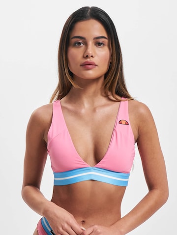 ELLESSE Triangle Bikini Top 'Badian' in Pink: front