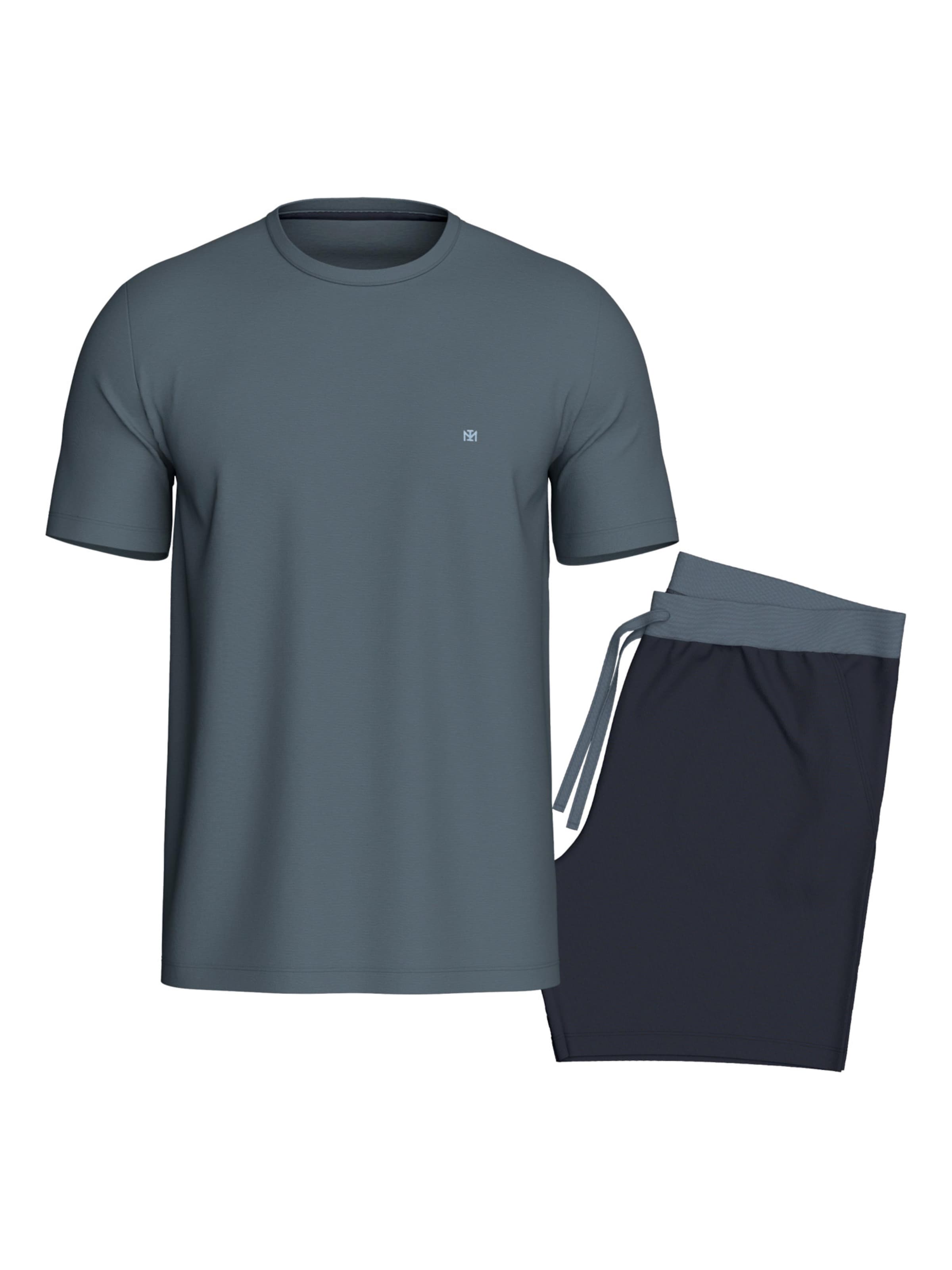 IMPETUS - Pijama corto ' IM1511L7800 ' en azul: frente