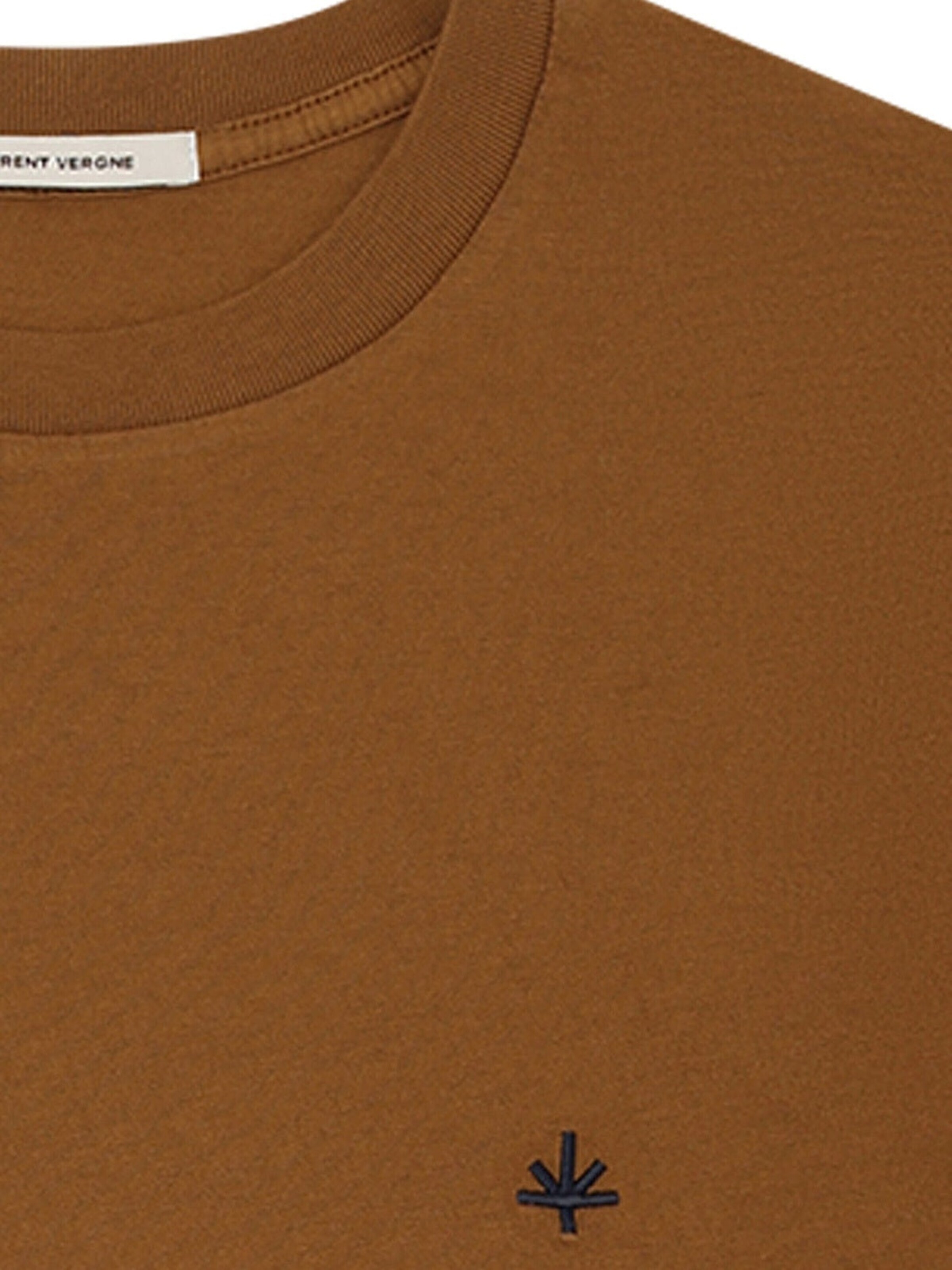 Laurent Vergne Shirt 'Thierry T-Shirt - Cognac' in Brown