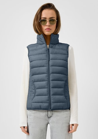 QS Bodywarmer in Blauw: voorkant