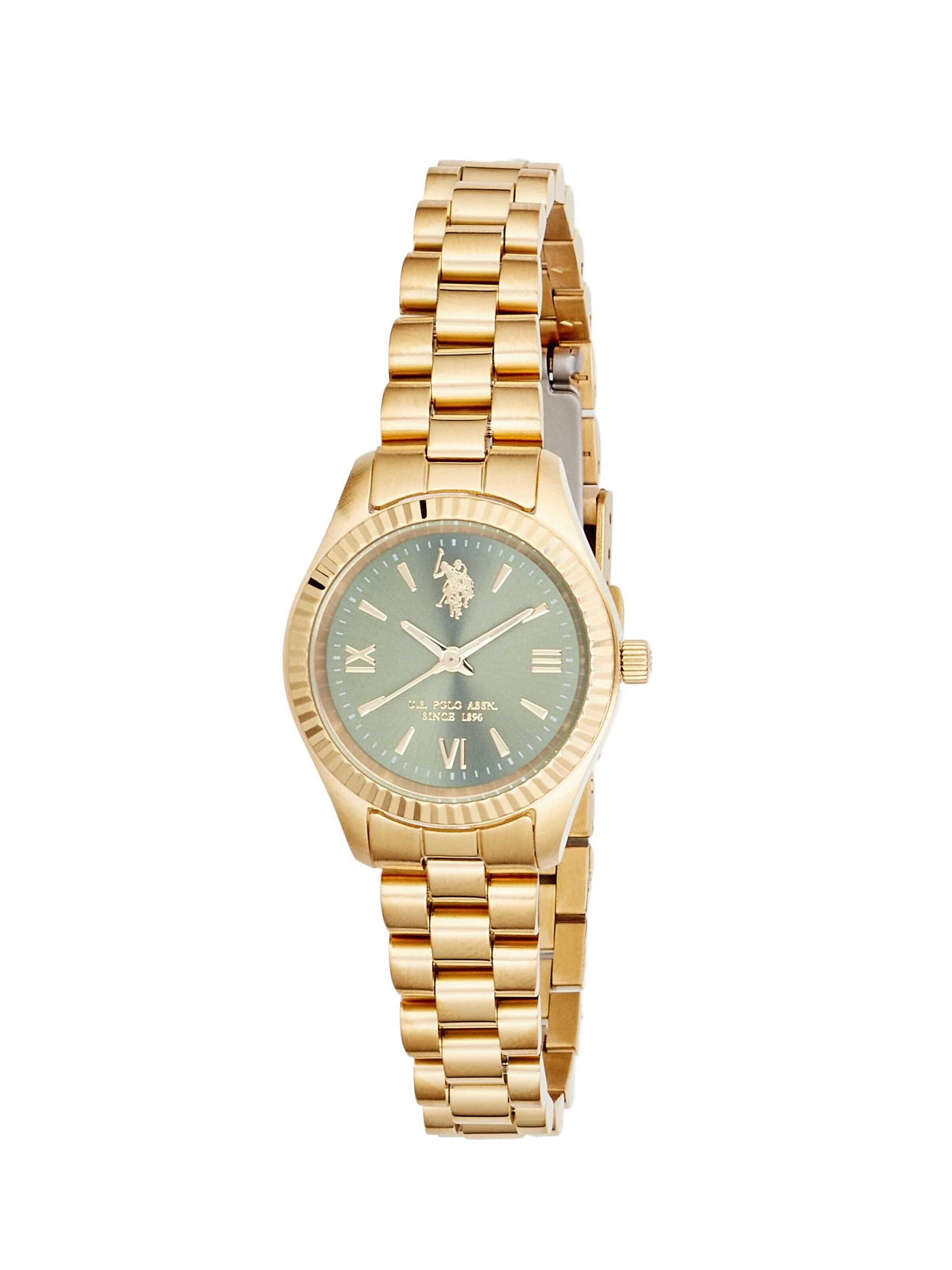 U.S. POLO ASSN. Analog Watch 'Charlotte' in Green: front