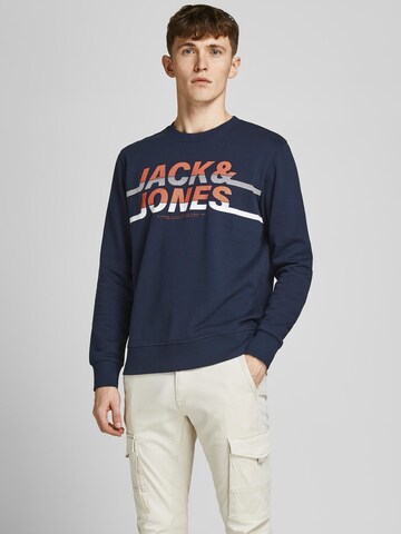 JACK & JONES Sweatshirt 'Charles' in Blue: front