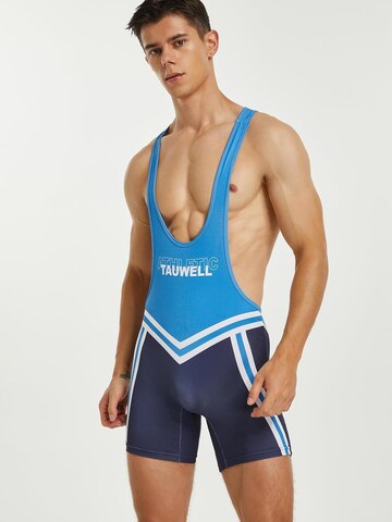 TAUWELL Athletic Underwear 'Fitness Wrestling' in Blue: front