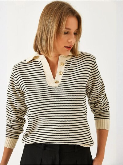 Bianco Lucci Pull-over 'Pullover' en S-M en mélange de couleurs, Vue avec produit