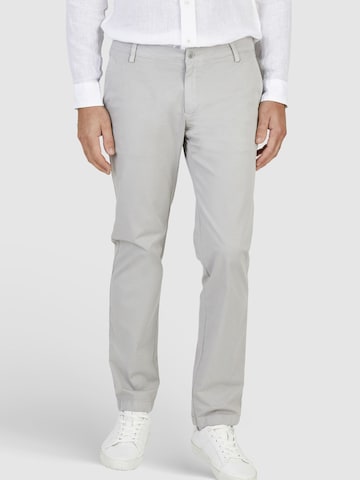 HECHTER PARIS Regular Chino Pants in Grey: front