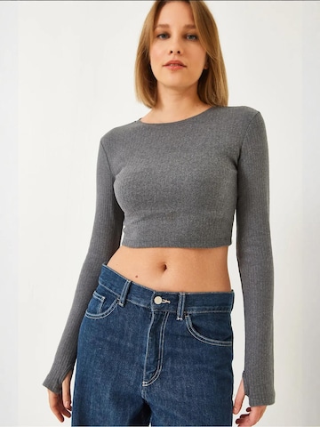 T-shirt Bianco Lucci en gris