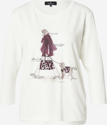 T-shirt monari en blanc : devant