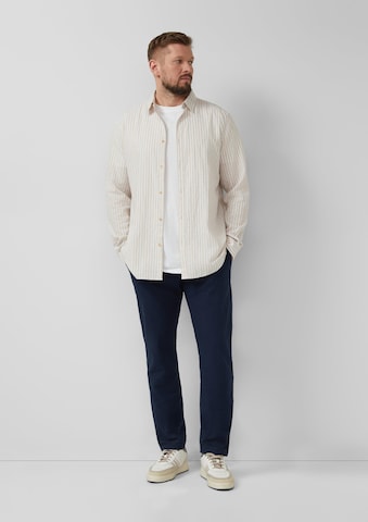 s.Oliver Regular fit Button Up Shirt in Beige