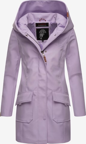 MARIKOO Raincoat 'Mayleen' in Purple: front