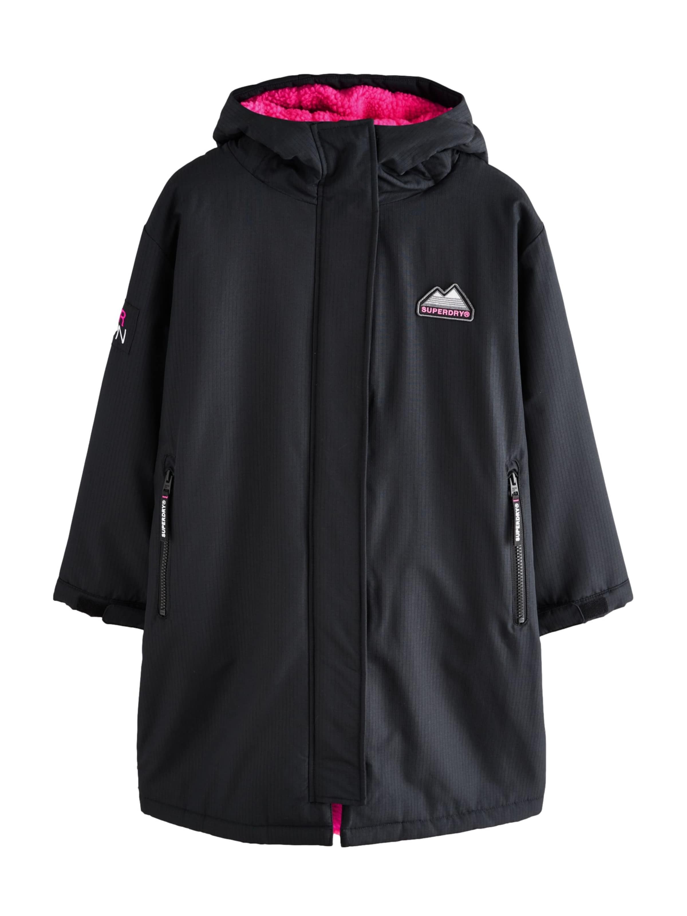 Superdry Mantel, värv must: eest vaates