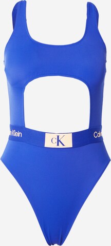 Calvin Klein Swimwear Badpak in Blauw: voorkant