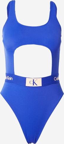 Calvin Klein Swimwear Jednodielne plavky - Modrá: predná strana