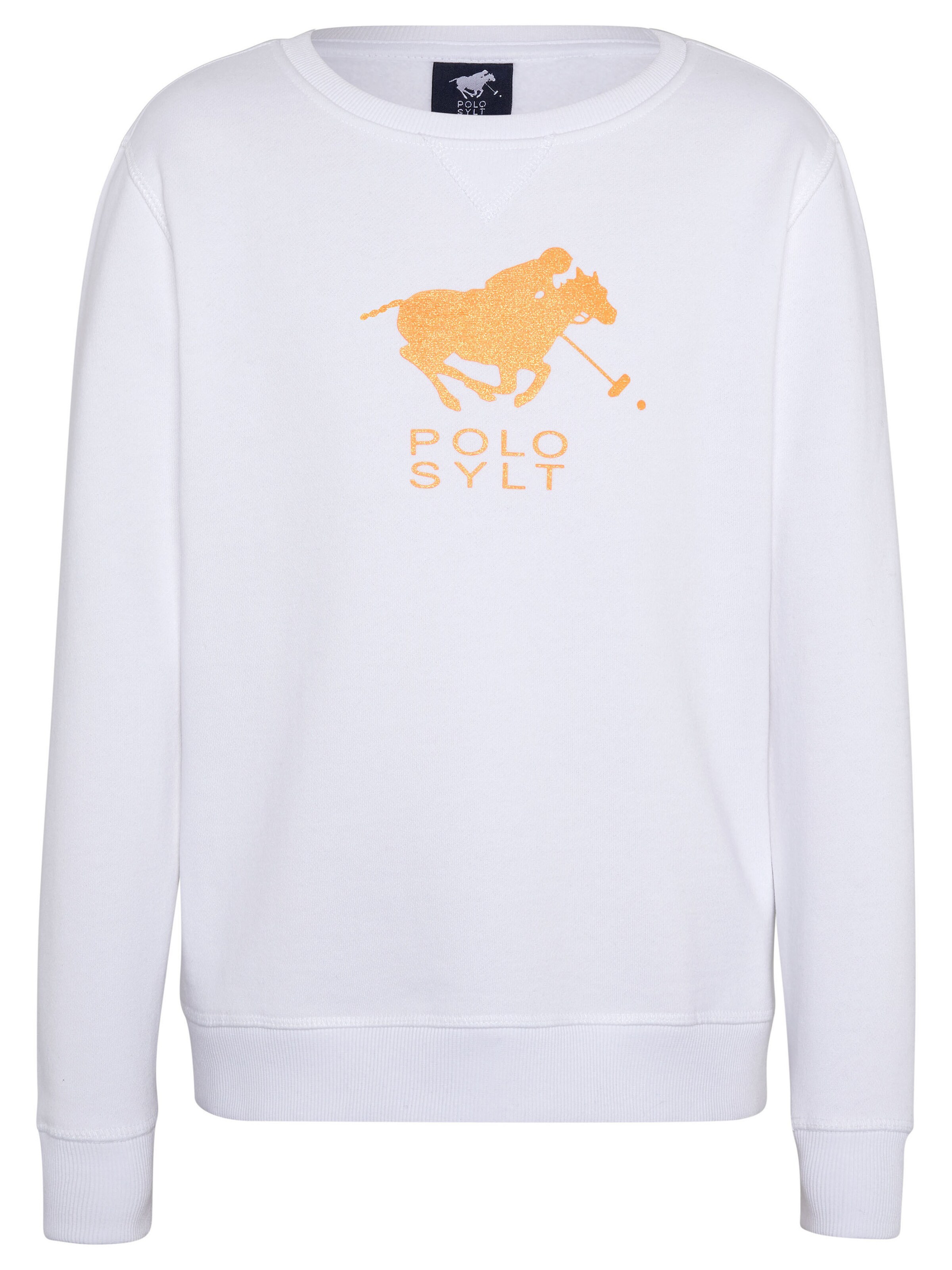 Polo Sylt Sweatshirt in Weiß: Vorderseite