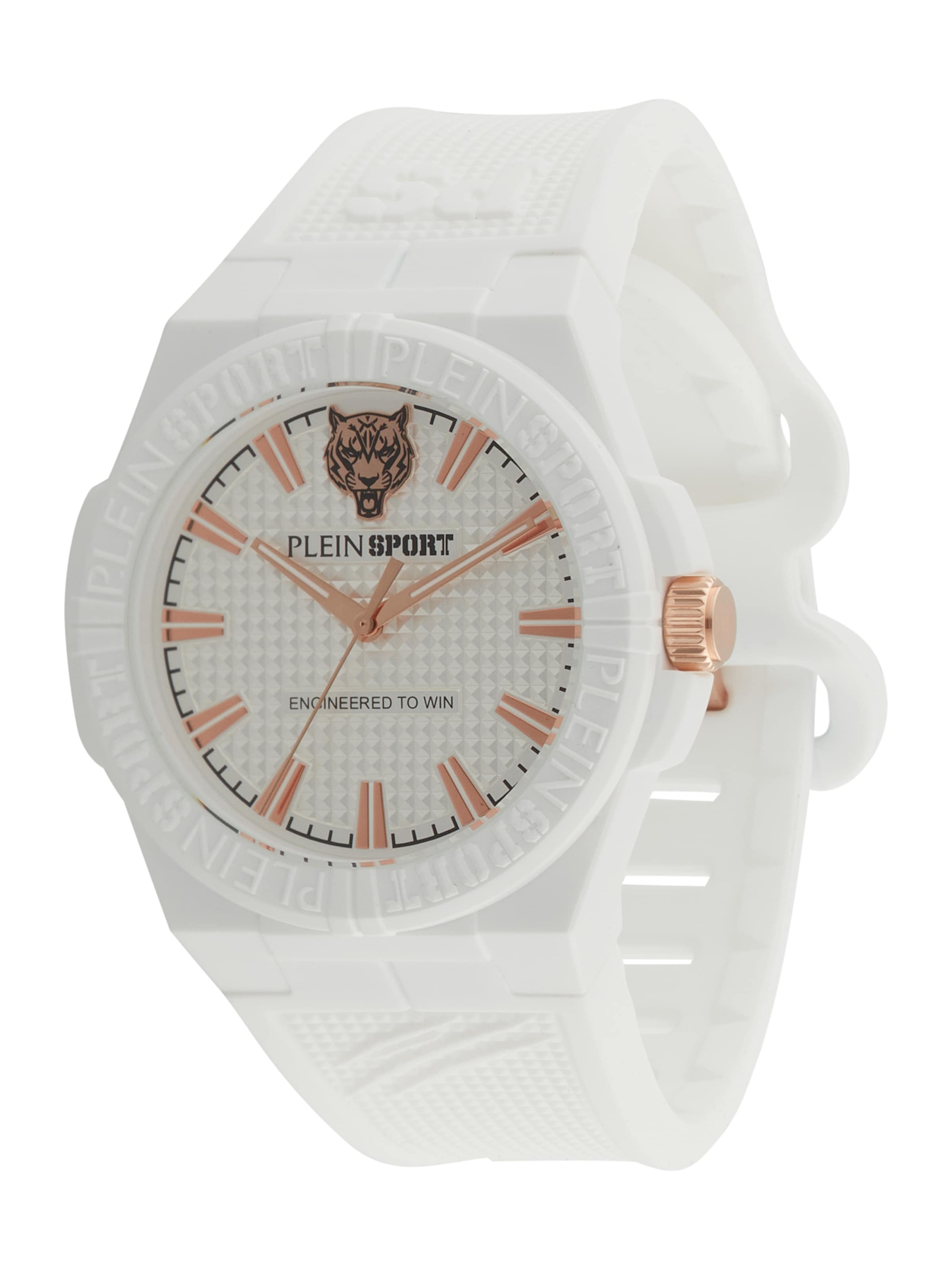 Orologio analogico 'LASERSTRIKE' di Plein Sport in bianco: frontale