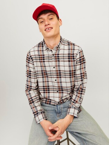 Regular fit Camicia 'JJECLASSIC' di JACK & JONES in beige