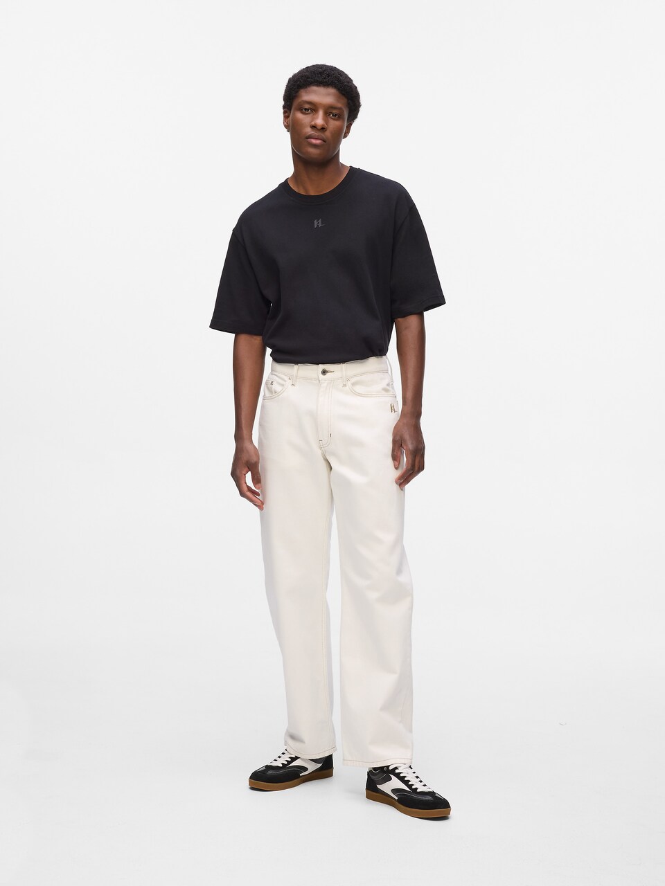 Regular Jeans de la Karl Lagerfeld pe bej: față