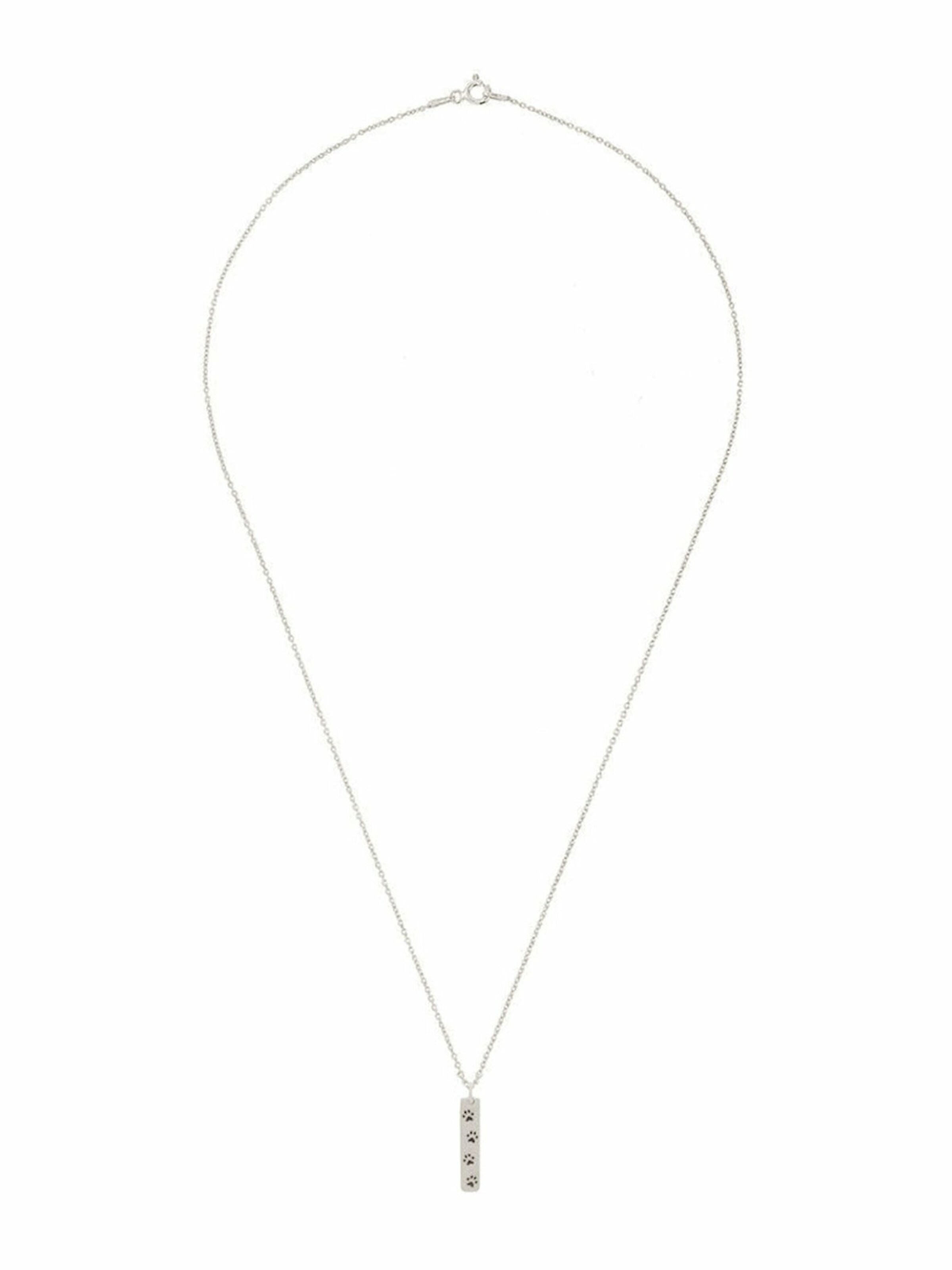 Gemshine Necklace in Silver: front