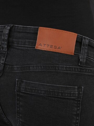 Attesa Skinny Jeans 'OLIMPIA' in Schwarz