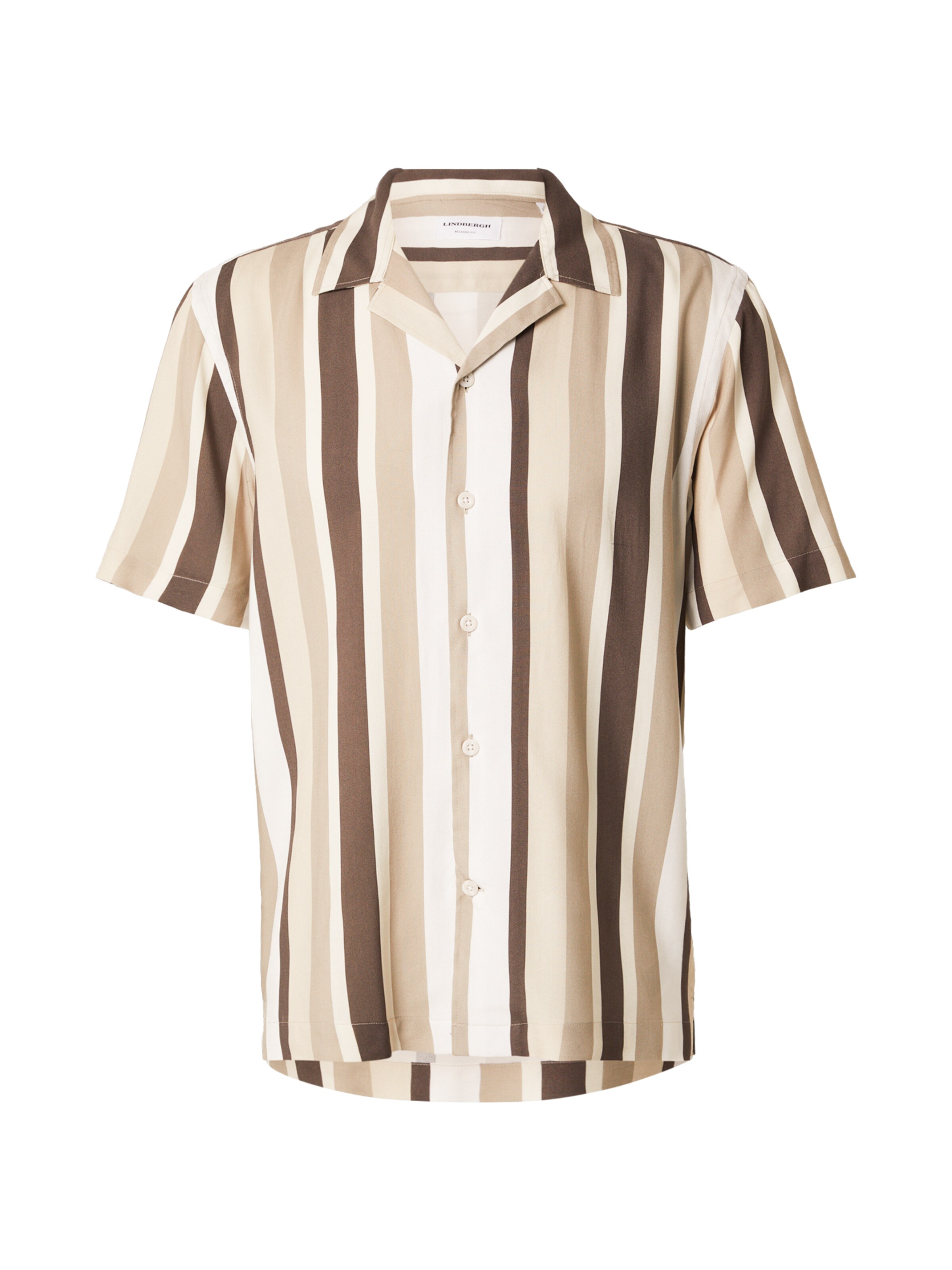 Lindbergh Camisa en marrón / taupe / piedra / blanco, Vista del producto