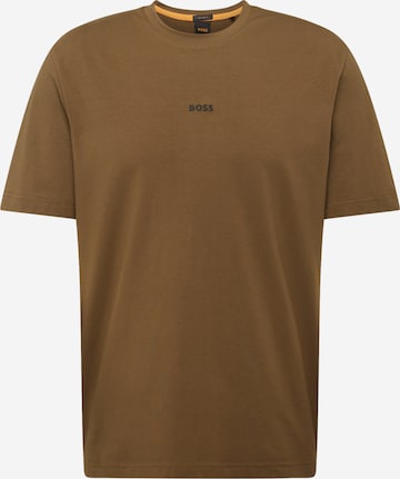 Tricou 'Chup' de la BOSS Orange pe verde: față