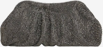 MANGO Clutch 'Crystals' in Silver: front
