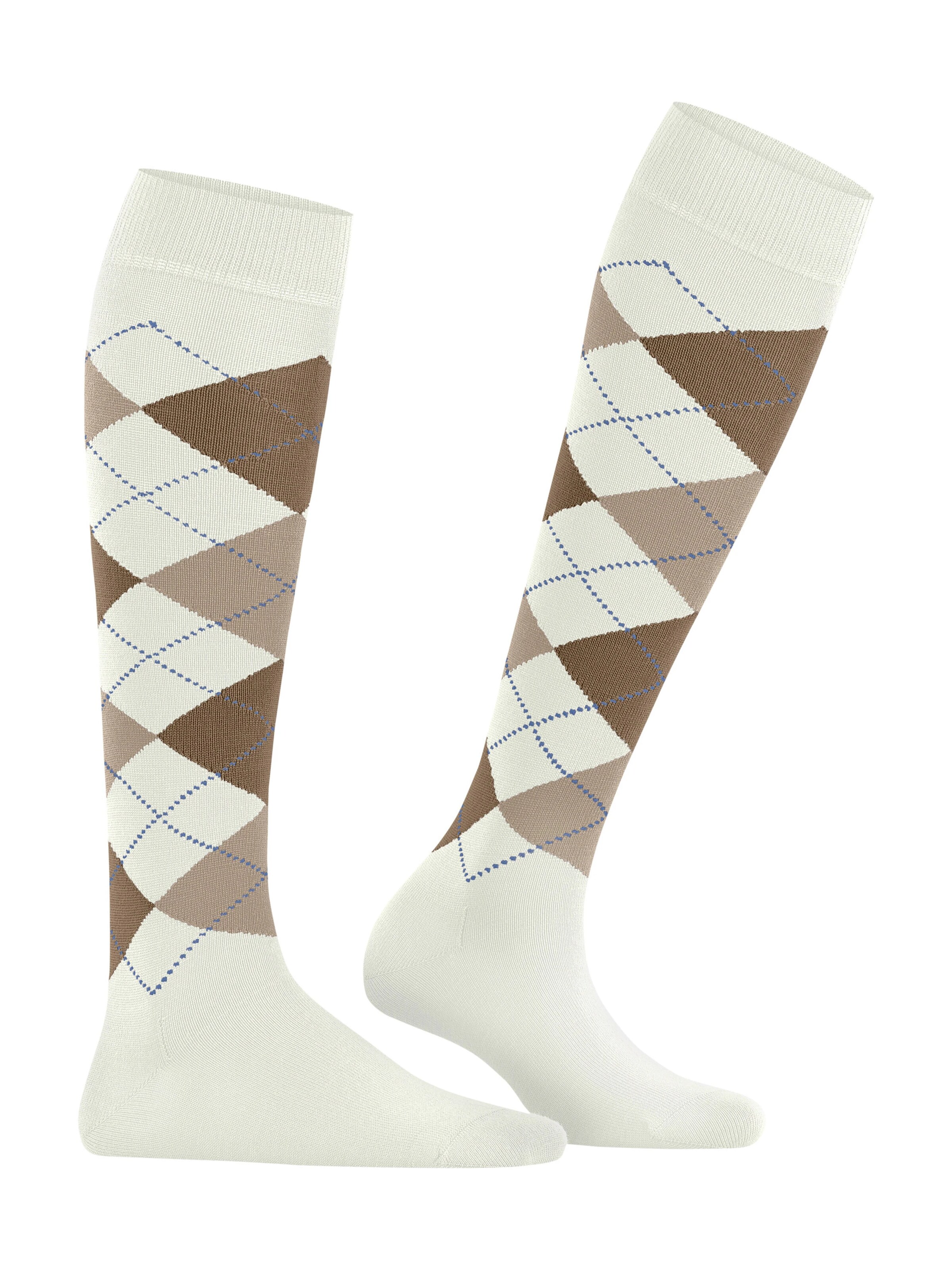 BURLINGTON Over the Knee Socks 'Marylebone' in White