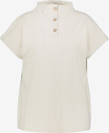 Ulla Popken Shirt (GOTS) in Beige: predná strana