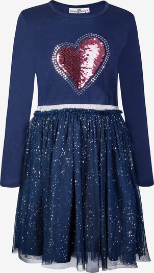 happy girls Dress in Navy / Silver grey / Rose, Item view