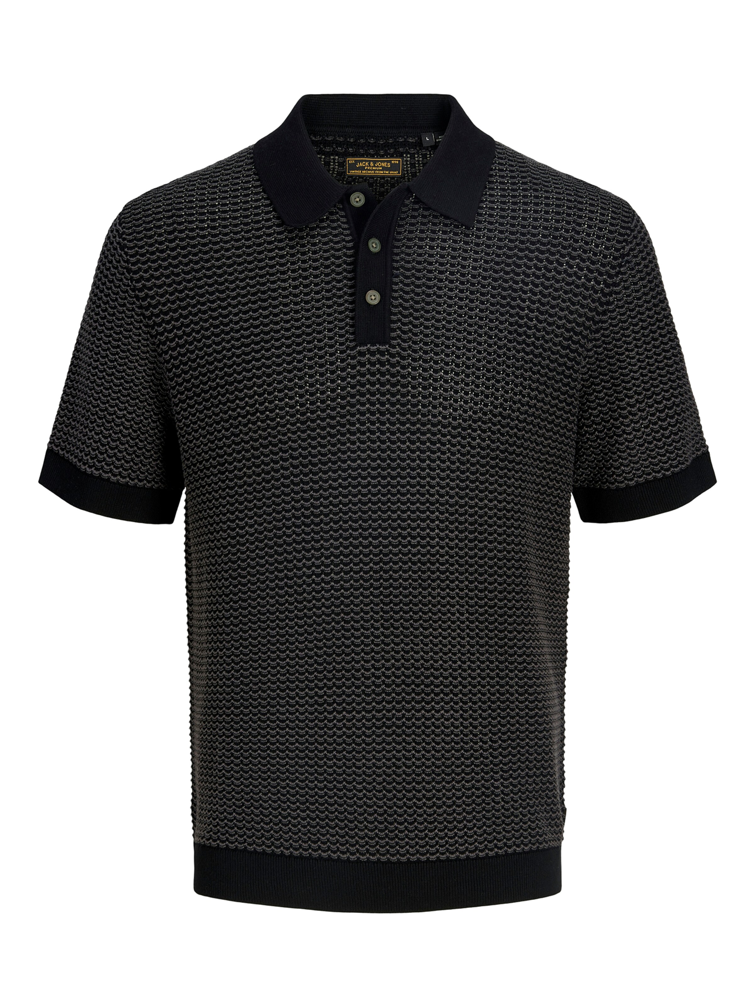 JACK & JONES Sweater 'JPRBLUKINGSLEY' in Black: front