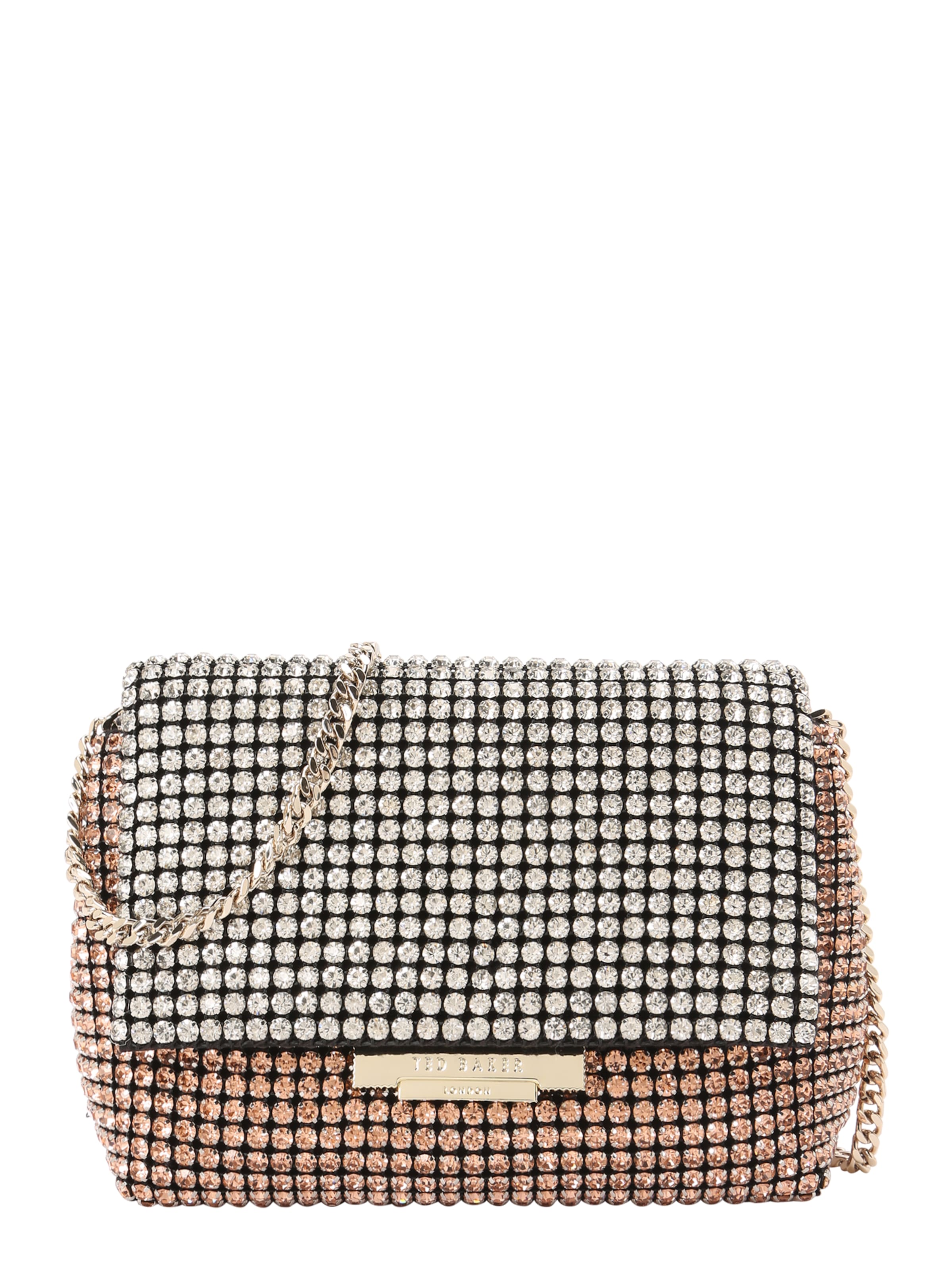 Ted Baker Clutch in de kleur Goud / Zwart / Transparant, Productweergave